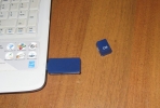 Картридер в виде клавиши Enter с крышкой в виде клавиши Ctrl
